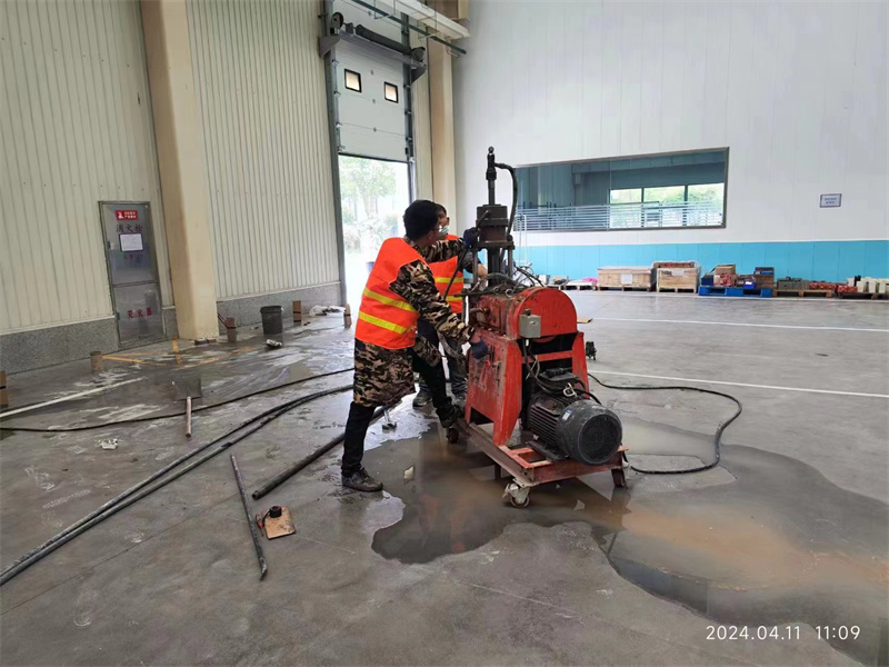雷山厂房地面下沉塌陷注浆加固施工
